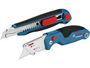 Bosch 1600A016BM Folding Knife Snap-Off Knife Set 2pc