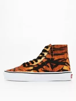 Vans UA Sk8-Hi Tapered - Tiger/White, Tiger/White, Size 5, Women