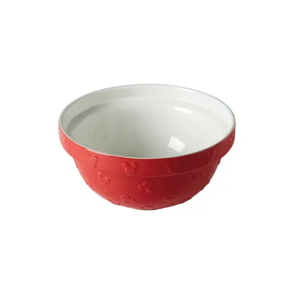 Prestige x Disney Bake with Mickey Ceramic Mixing Bowl Red