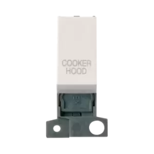 Click Scolmore MiniGrid 13A Double-Pole Ingot Cooker Hood Switch Polar White - MD018PW-CH