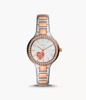 Fossil Women Weslee Mechanical Automatic Two-Tone Stainless Steel Watch