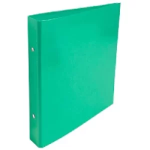 Exacompta Ring Binder Carton covered with pellic pap A5 2 ring Dark Green Pack of 10