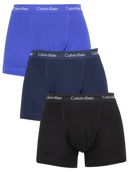 Calvin Klein (M) Calvin Klein 3 Pack Mens Boxer Trunks Cotton Stretch Underwear