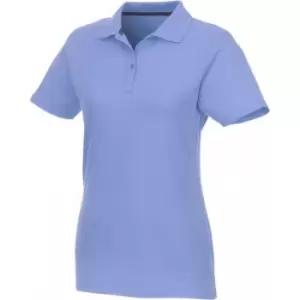 Elevate Womens/Ladies Helios Short Sleeve Polo Shirt (S) (Light Blue)