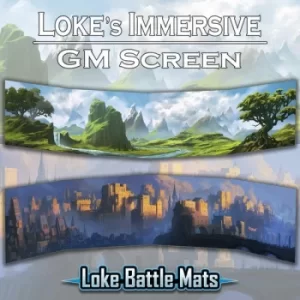 Immersive GM Screen Loke Battle Mats