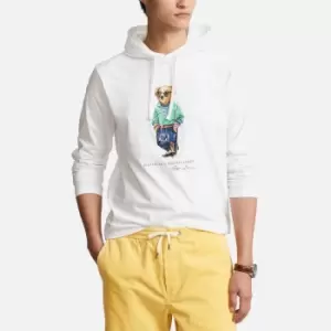 Polo Ralph Lauren Mens Hooded Long Sleeve Top - White Beach Bear - L