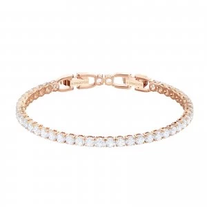 Swarovski Tennis Rose-Gold Plated White |Elegant Jewellery