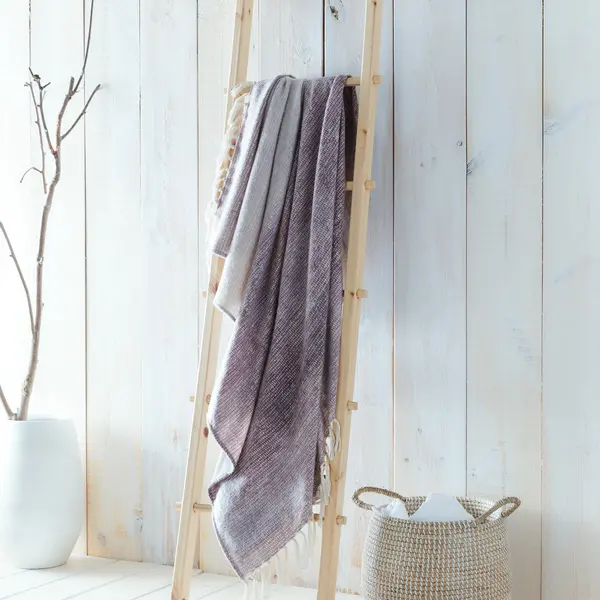 Drift Home Bretton Throw 130 x 180cm Mauve