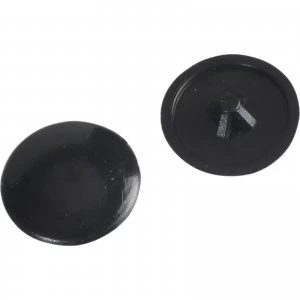 Forgefix Pozi Screw Cover Caps Black Pack of 50