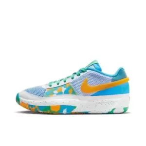 Nike Ja 1 Summer Fun Gs, White/Sundial-Cobalt Bliss, Unisex, Shoes grade school, DX2294-100