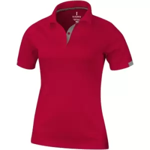 Elevate Womens/Ladies Kiso Short Sleeve Polo (S) (Red)