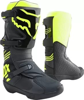 FOX Comp Motocross Boots, black-yellow, Size 47 48, black-yellow, Size 47 48