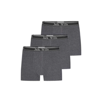 Jack Wills Daundley Multipack Boxers 3 Pack - Charcoal Marl