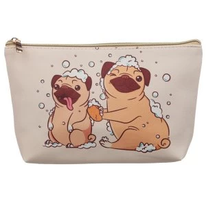 Mopps Pug Medium PVC Wash Bag