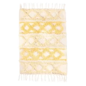 Sass & Belle Yellow Scandi Boho Rug