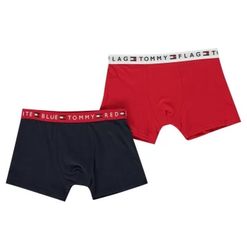 Tommy Hilfiger Two Pack Trunks - Tango Red/Navy