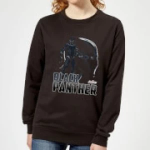 Avengers Black Panther Womens Sweatshirt - Black