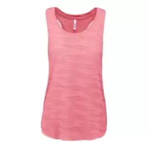 Proact Womens/Ladies Sports Slub Tank Top (S) (Fluorescent Pink)