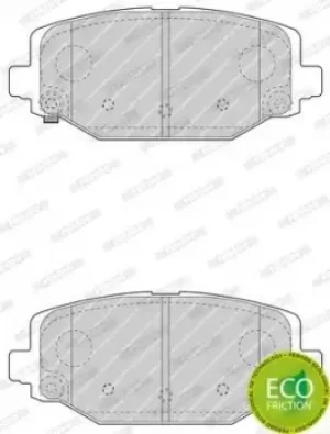 Ferodo FDB4778 Brake Pad Set Rear Axle Premier Car