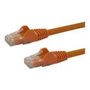 StarTech Orange Gigabit Snagless RJ45 UTP Cat6 Patch Cable Patch Cord 2m