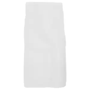 Dennys Adults Unisex Catering Waist Apron With Pocket (One Size) (White)