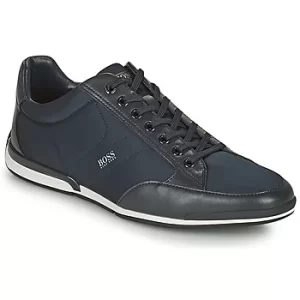 Hugo Boss Saturn Low Profile Nylon Trainers Navy Size 6 Men