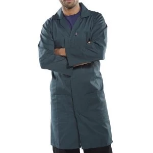 Click Workwear Poly Cotton Warehouse Coat 34" Spruce Green Ref