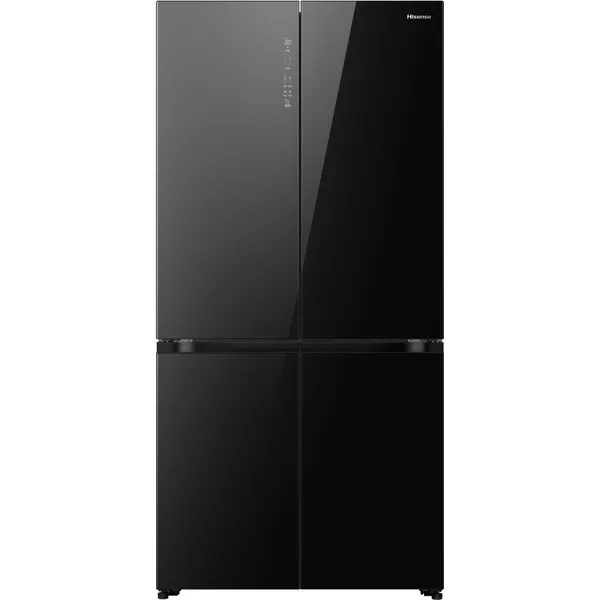 Hisense RQ768N4GBE Total No Frost American Fridge Freezer - Black - E Rated