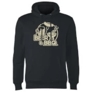 Beer & BBQ Hoodie - Black - XL