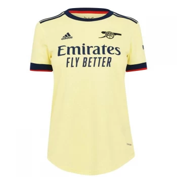 adidas Arsenal Away Shirt 2021 2022 Ladies - Yellow