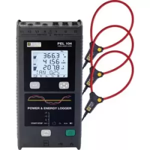 Chauvin Arnoux PEL 104 + 3x MA194-350 Network diagnostics 3-phase Clamp meter, Data logger