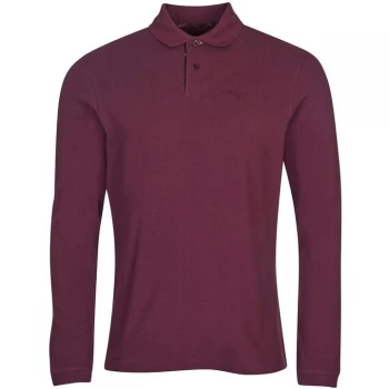 Barbour L/S Sports Polo - Merlot RE91