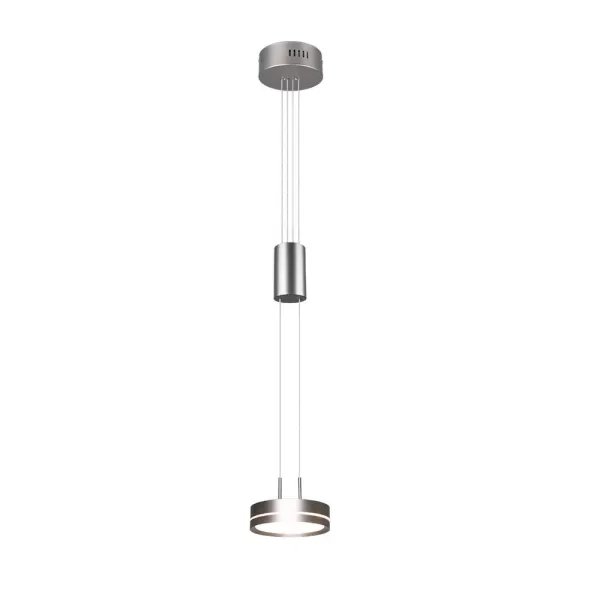 Franklin Modern 9W LED Pendant Ceiling Light Nickel Matt 3000K