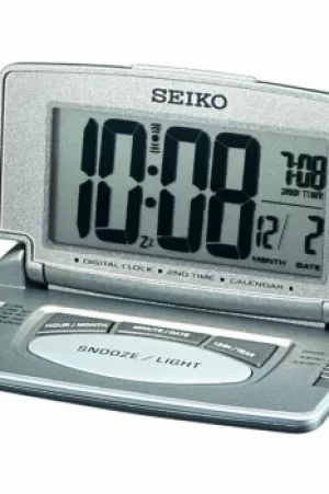 Seiko Clocks LCD Desk Alarm Clock QHL021N