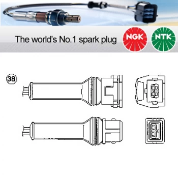 NGK OZA527-E5 / 0253 Lambda Sensor Zirconia Type Oxygen O2 Exhaust Probe