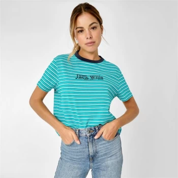 Jack Wills Milsom Boxy T-Shirt - Light Teal