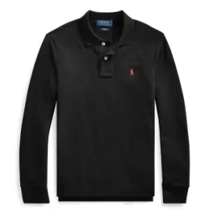 Polo Ralph Lauren Polo Ralph Lauren Long Sleeve Polo Shirt Junior Boys - Black