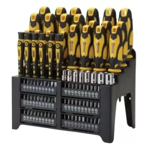 Draper Screwdriver And Bit Set Yellow (103 Piece)