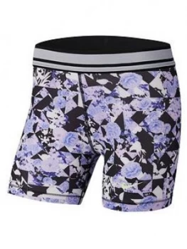 Nike Older Girls Pro Boy Short - Navy/Black Size M 10-12 Years, Women