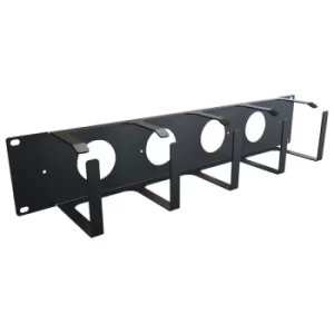 Hammond RB-HRM2 2U Cable Ring Panel Black 483 x 89 x 89