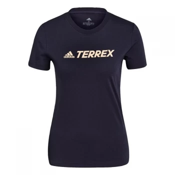 adidas Terrex Classic Logo T-Shirt Womens - Legend Ink