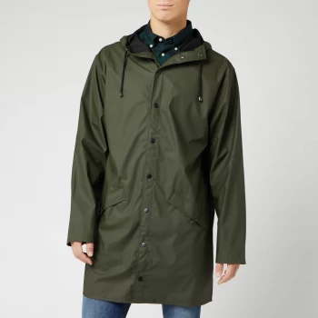 Rains Long Jacket - Green - S/M