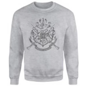 Harry Potter Draco Dormiens Nunquam Titillandus Mens Grey Sweatshirt - L - Grey