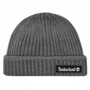 Timberland Patch Fisherman Beanie - Lt Grey Hth