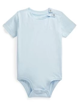 Ralph Lauren Baby Boys Core Bodysuit - Pale Blue Size 6 Months