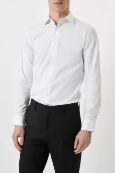 Slim Fit White Essential Formal Shirt