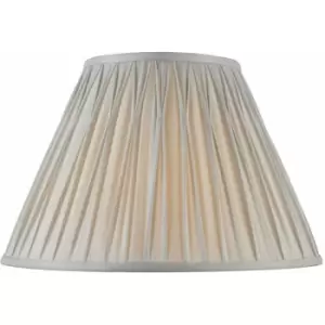 Loops - Tapered Cylinder Lamp Shade - Silver Silk - 60W E27 or B22 gls - e10073