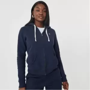 Jack Wills Pheasant Logo Zip Hoodie - Blue