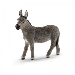 Schleich Farm World Donkey Toy Figure