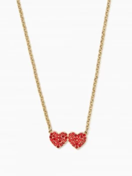 Kate Spade New York Yours Truly Pave Heart Mini Pendant Red Multi